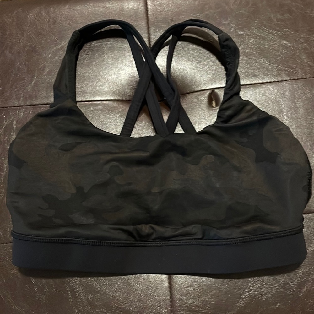 LULULEMON Camo Sports Bra - size 6